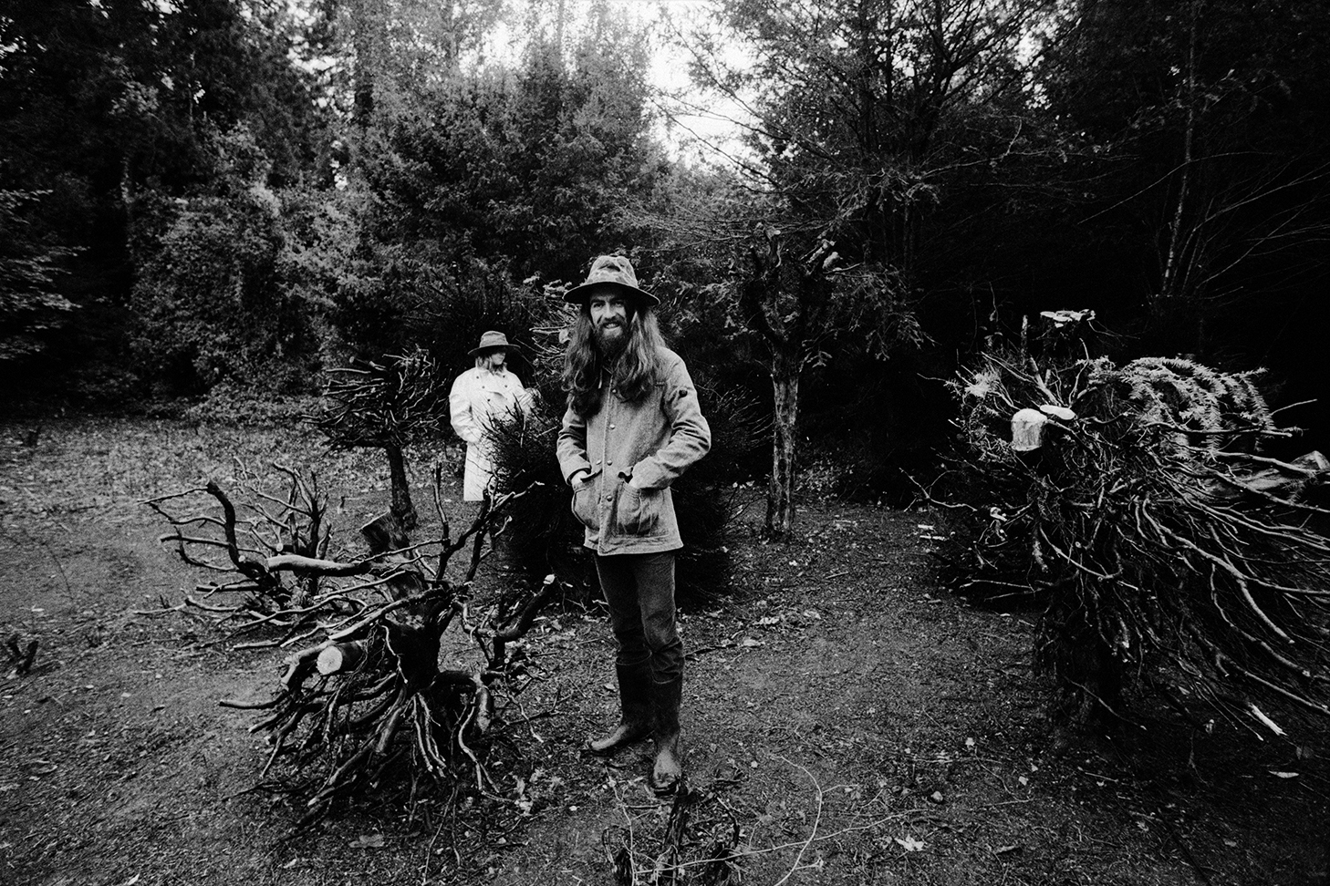 Barry Feinstein: George Harrison: laughing with Pattie Harrison in the  background, taken during the All Things Must Pass session. - Snap Galleries  Limited