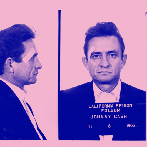 Louis Sidoli: Johnny Cash 1966 (Pink, Navy)